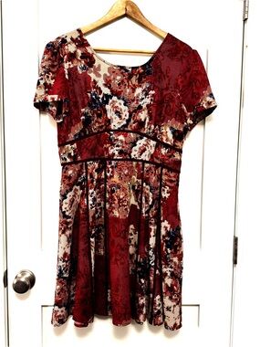 Anthropologie Nick & Mo Midi floral Dress Sz Large